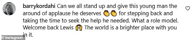 The star's announcement on Instagram sent his fans wild, with many sharing their excitement at his comeback in the comments