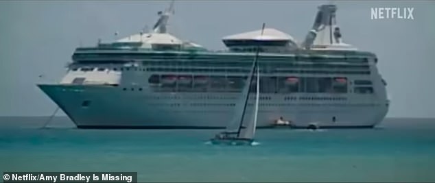 Two days later, as they set sail for the island of Curacao, Amy and Brad partied at the ship's nightclub, after which she was seen resting on her balcony