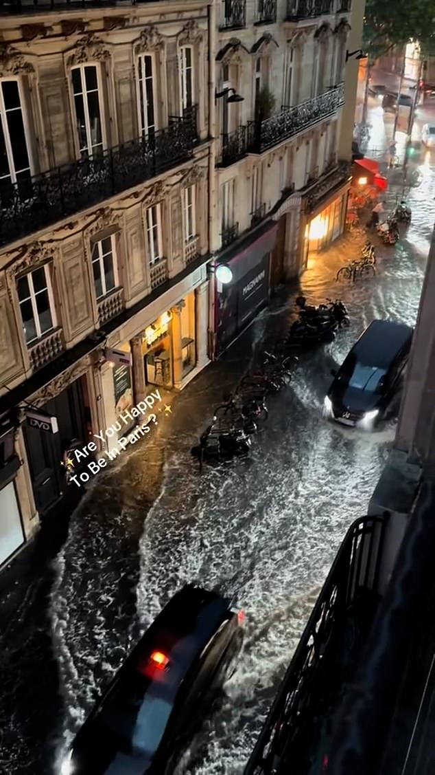 FRANCE: Footage on social media showed the flooded streets of Paris