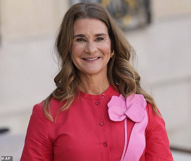 On Wednesday this week, the Princess privately received Melinda Gates (pictured 2023) - the former wife of Microsoft Founder Bill - at Windsor Castle