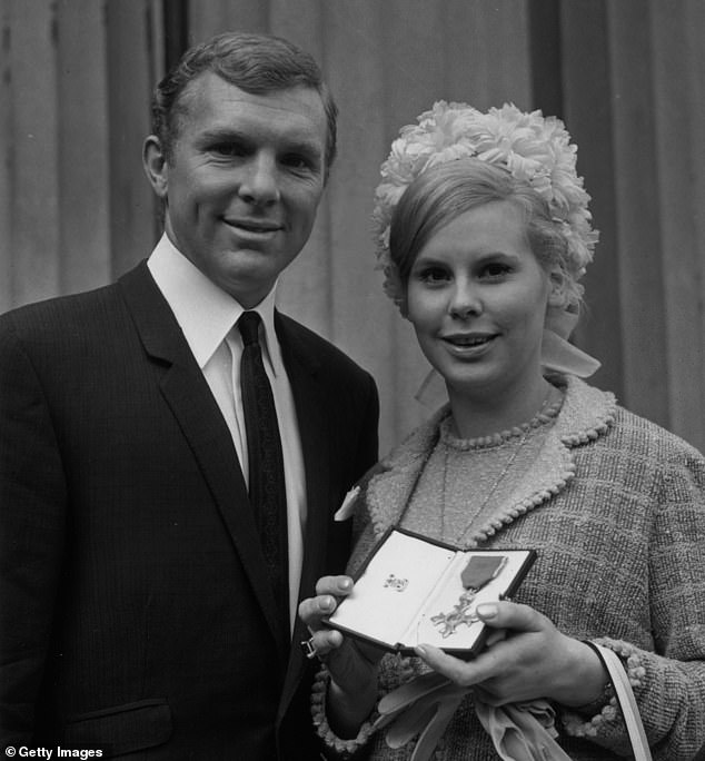 Moore received an OBE (pictured) but was not knighted before his death from cancer in 1993