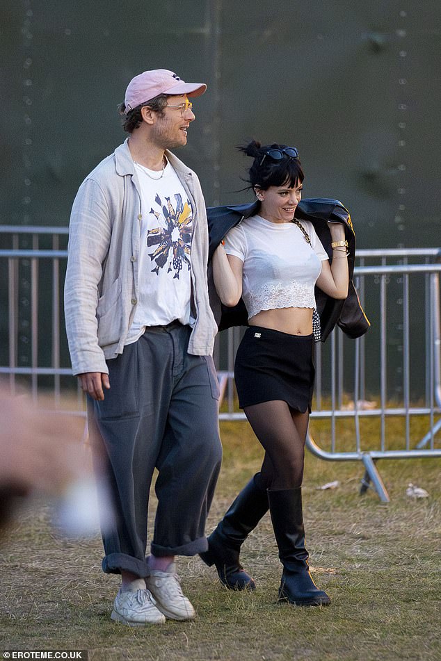 James is now believed to be dating Lily Allen , 40, after they were pictured on a first fate at the Lido festival on June 14