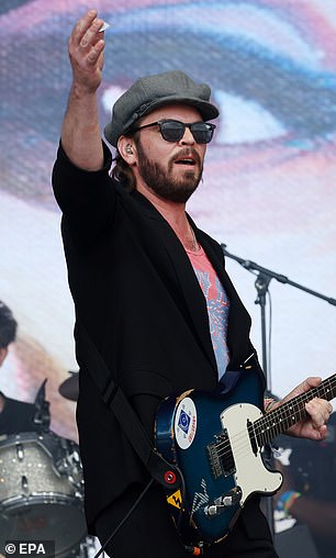 Supergrass lead singer Gaz Coombes had the crowd on their feet as he took to the stage