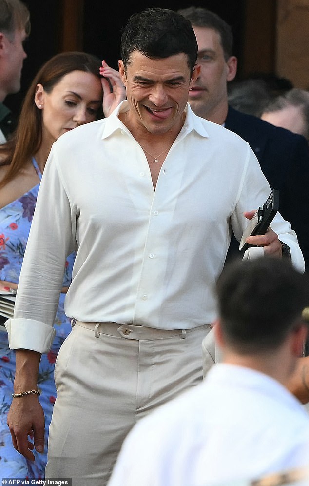 It emerged at the beginning of the three-day wedding extravaganza between Bezos and Sanchez that Orlando Bloom (pictured) and Katy Perry had ended their nine-year relationship