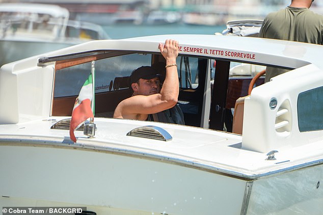 Bloom and Brady then zoomed off by boat