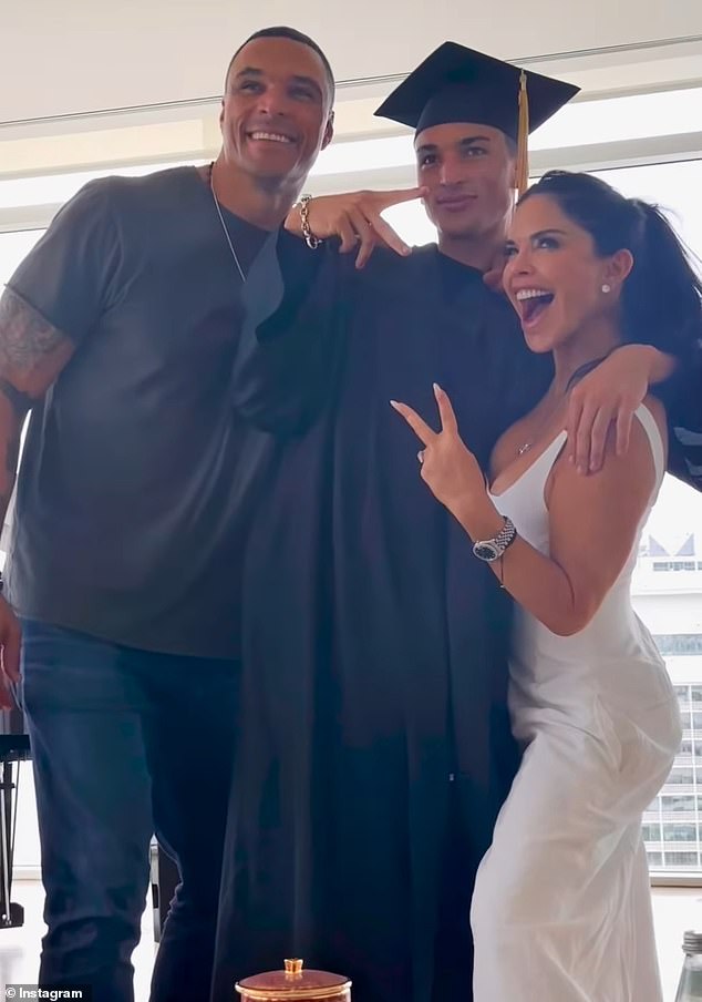 The NFL star and Lauren have since been spotted on numerous outings together , along with their new partners. They're pictured with their son Nikko recently