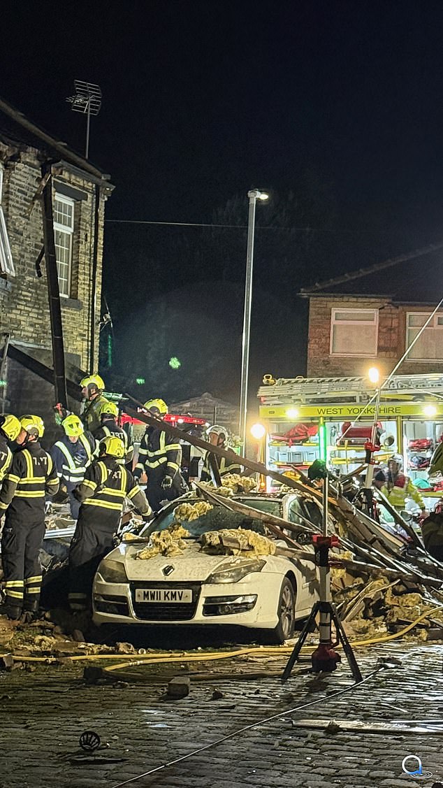 The force, who said they were working alongside West Yorkshire Fire and Rescue Service in investigating the fire's circumstances, also confirmed that two adult males had been taken to hospital with 'serious injuries' and that they 'remain in hospital in a critical condition'