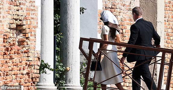 Lauren Sanchez arrives at San Giorgio Maggiore, on the second day of the wedding festivities of Amazon founder Jeff Bezos and journalist Lauren Sanchez, in Venice, Italy, June 27, 2025. REUTERS/Yara Nardi