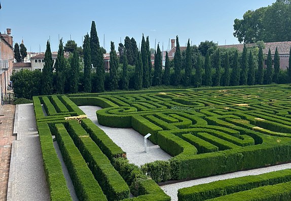 Private gardens near where Bezos and Sanchez are having the wedding
