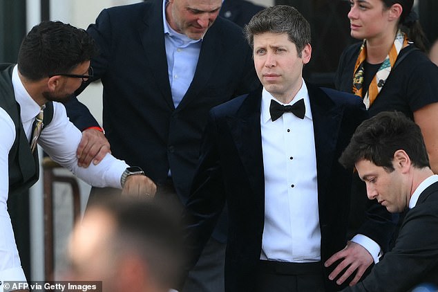 US tech entrepreneur Sam Altman leaves the St Regis Hotel on the wedding day of Amazon founder Jeff Bezos with Lauren Sanchez, in Venice on June 27, 2025