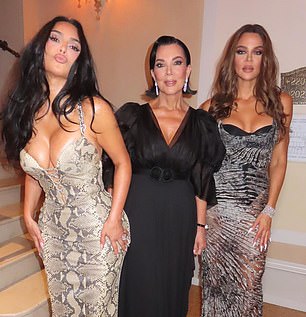 The Kardashian sisters and their mom, Kris Jenner, also joined the festivities
