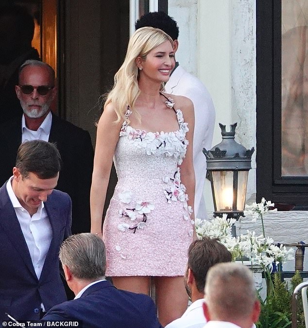 The pair have mainly kept a low profile while attending the flashy wedding of the year, unlike other guests who have lapped up their time in the limelight. Ivanka Trump was so excited to show off her stunning Oscar de la Renta mini dress online that she sparked security concerns