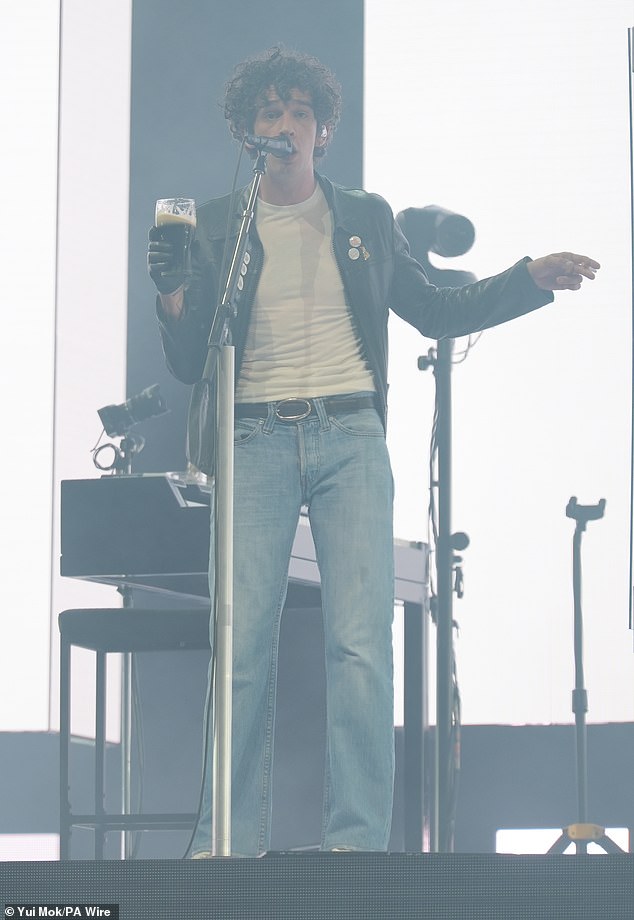 The band topped the bill on the Pyramid Stage for the first day of the festival at Worthy Farm in Somerset