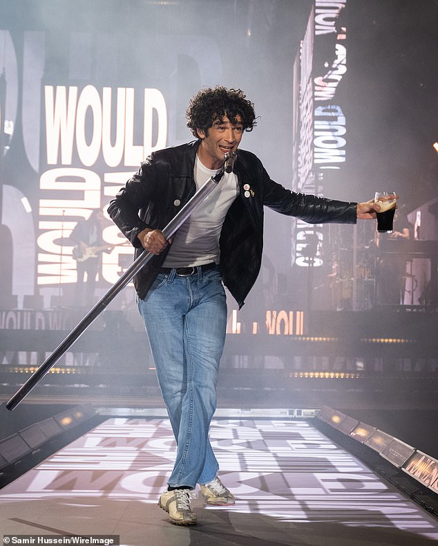 Midway through the set, Matty told festival goers: 'Use your platform, that's what they say, right?'