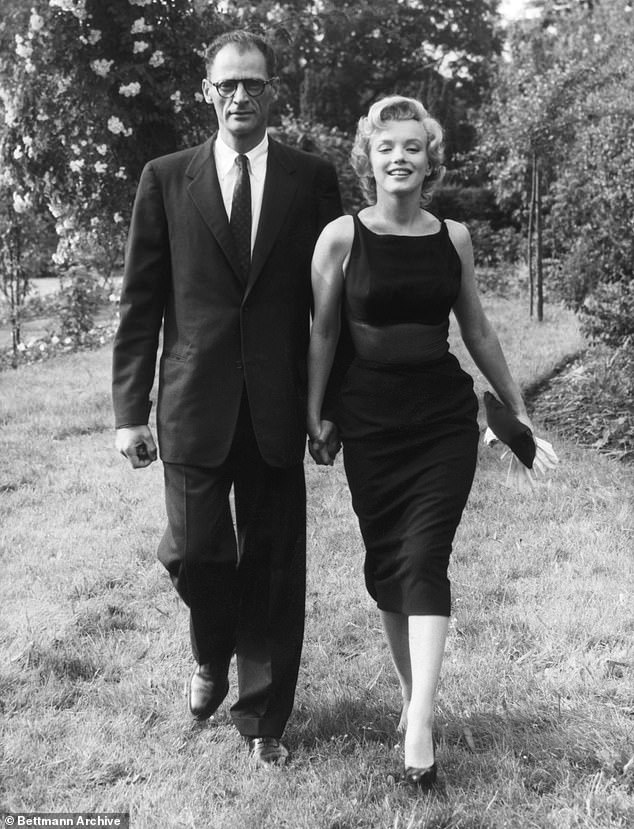 Monroe with celebrated playwright Arthur Miller, who she was married to beteen 1956 and 1961