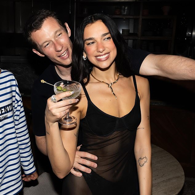 Dua Lipa with Callum Turner