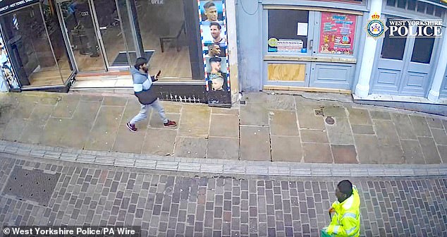 CCTV shows Masum, 26, calmly walking away after he attacked his wife