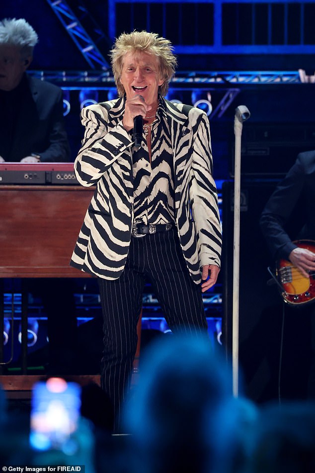 After recently falling ill and being forced to cancel five shows, Sir Rod has been taking every precaution to ensure he's in his best shape for the show (Seen in January)