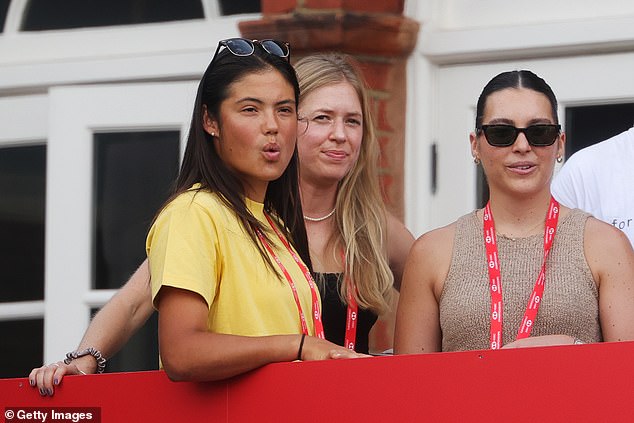 She was seen cheering the strapping star on before his win at Queen's Club last weekend and there was even speculation that he had been spotted at the same hotel as her