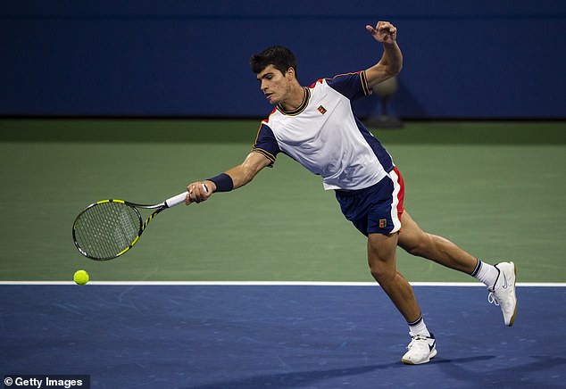Alcaraz also sprang to prominence, knocking out world No 3 Stefanos Tsitsipas in a five-set tiebreak to reach the fourth round in the biggest win of his career at that time