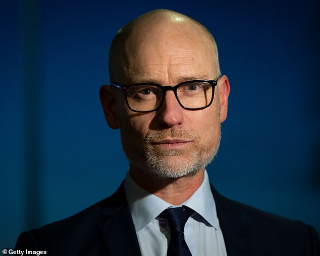 Care minister Stephen Kinnock (pictured) dismissed criticism that the Government was in chaos and that Sir Keir was not ‘competent’, insisting that the process had been ‘positive and constructive’ and that the PM was someone who ‘gets stuck into fixing problems’