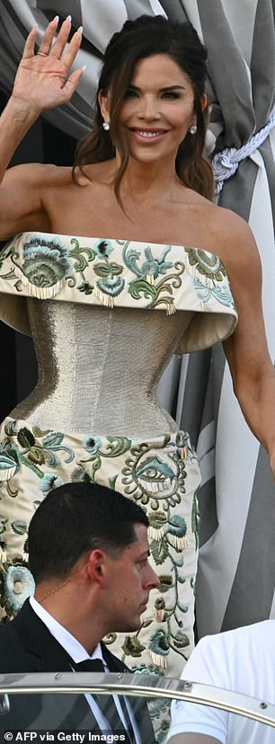 Sanchez in her pre-wedding dress this year