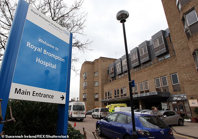 He arrived in the UK to receive treatment for a rare heart condition at a private health unit linked to the renowned Royal Brompton Hospital, pictured, in south-west London