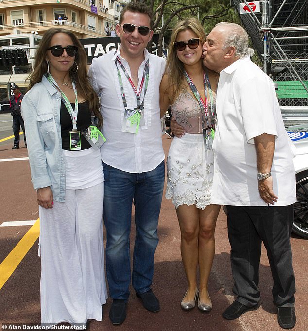 Together they have enjoyed a lavish lifestyle and previously lived in a two-storey Hyde Park penthouse worth £175million (pictured with Chloe and Phillip Green)