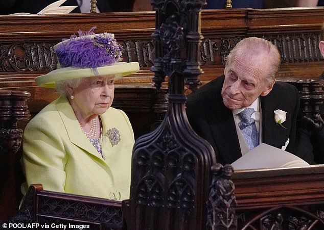 Philip and Queen Elizabeth II at Harry and Meghan's wedding. The late Prince Philip lovingly referred to Elizabeth as 'Cabbage'. This refers to the French phrase ‘mon petit chou’. The French idiom is a way of saying ‘my darling’