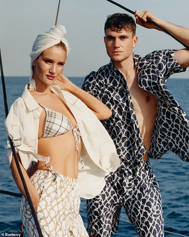 The 23-year-old's good looks have attracted companies such as Burberry for whom he did a fashion shoot this spring alongside top model Rosie Huntington-Whiteley