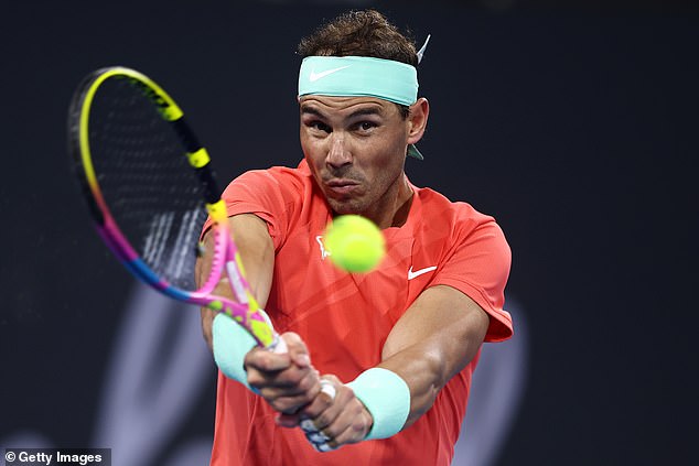 The left-hander wanted to examine 22-time Grand Slam champion Rafael Nadal's technique