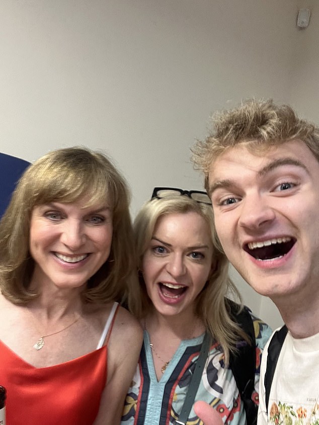 The internet star, who goes by the real name of Thomas Michael Simons, 21, (pictured right) had his mum Sarah Simons (middle) in the audience when he took part in the show - and she went on to appear on the panel backstage during a recent episode of the BBC programme