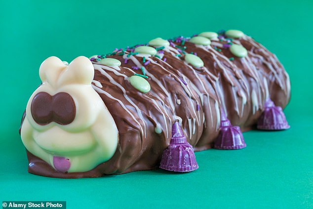 Colin the Caterpillar birthday cake is also part of the list of items not available online