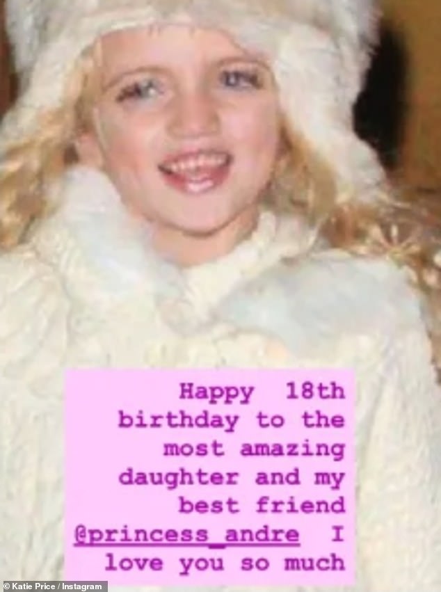 The glamour model who shares the influencer with ex Peter Andre , took to her Instagram Stories to mark the milestone, but her kind words came 48 hours too early