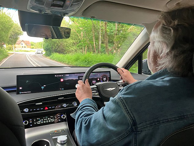 Inside the beautifully appointed cabin, the centrepiece of the new dashboard design is a vast 27-inch one-piece digital display