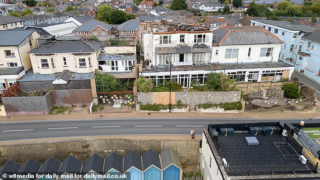 Locals say the buildings have become an 'eye-sore' on the seafront