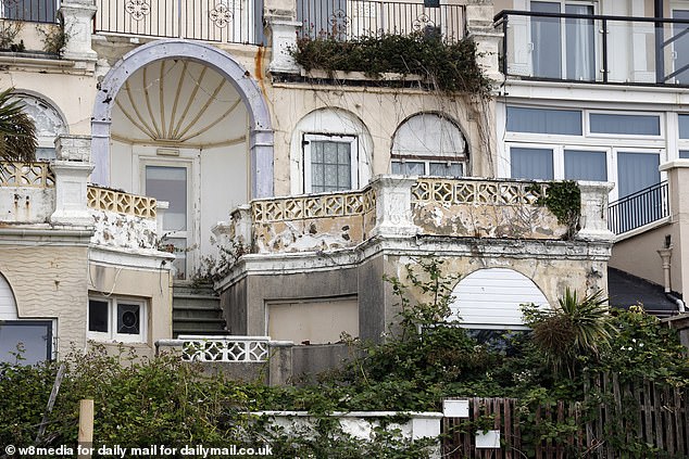 The rotting exterior of the Ocean Hotel on Sandown seafront