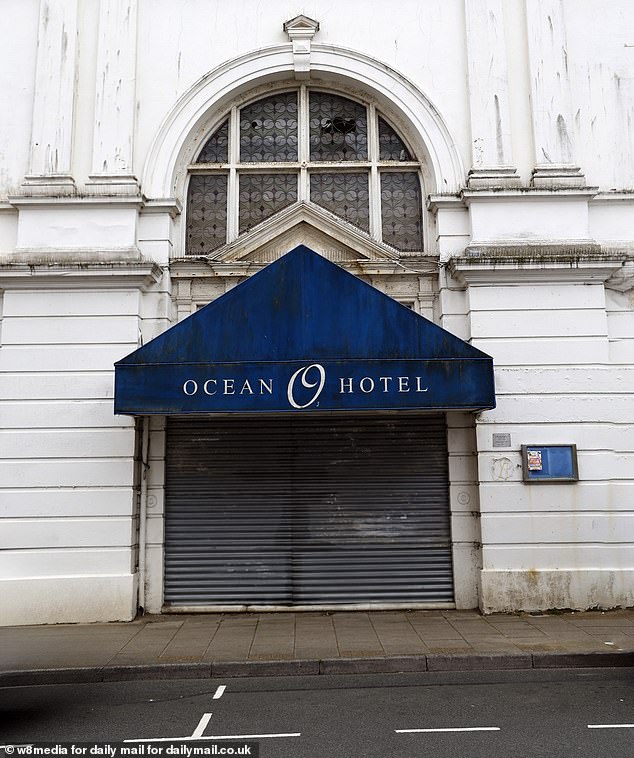 The back entrance of the Ocean Hotel on the High Street in Sandown