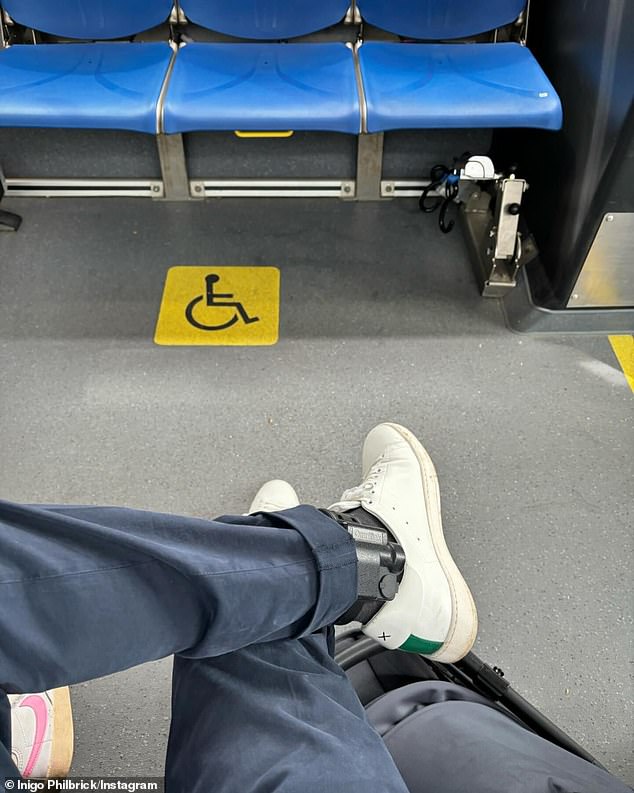 After his release, Inigo shamelessly shared a photo of his electronic ankle tag on Instagram, captioning the post 'Making moves with my ball and chain'