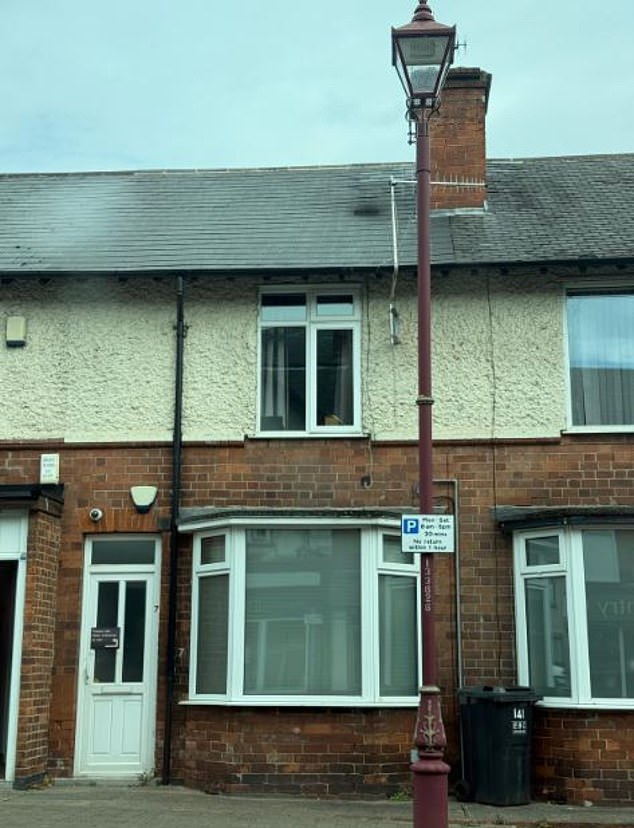 The sign can be seen on the left of shot in this photograph of the front of the premises