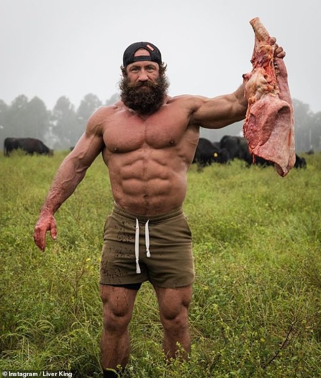 Brian Johnson, better known as the Liver King, has built a following from his raw carnivore diet, mainly filled with meat