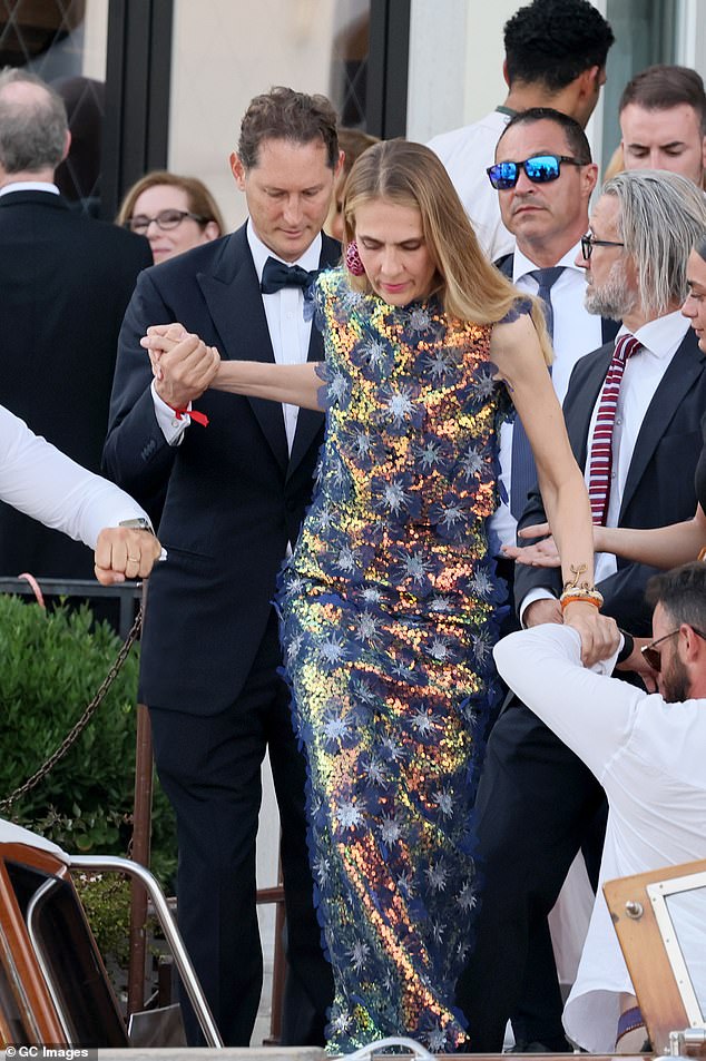 John Elkann and Lavinia Borromeo are spotted in Venice ahead of the wedding ceremony