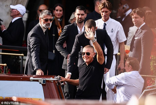 Fashion designer Stefano Gabbana leaves Gritti Palace, on the second day of the wedding festivities of Amazon founder Jeff Bezos and journalist Lauren Sanchez, in Venice, Italy, June 27, 2025