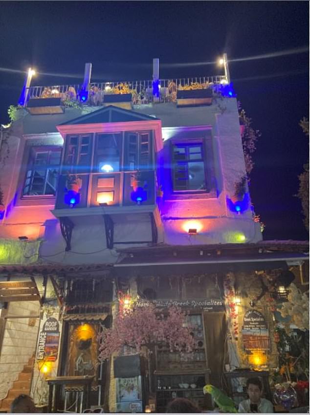 The outside of Eat Lovers Taverna has no clear sign on the outside naming the venue