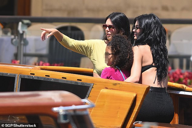 The Jenner sister looked incredible as they observed the view with Kylie's daughter Stormi