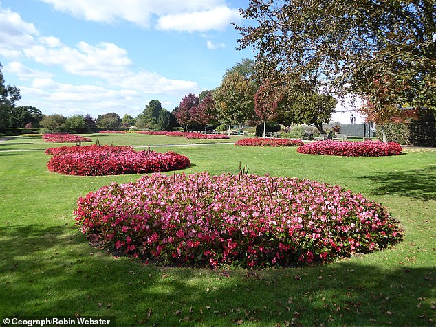 An Essex Police spokesperson said: 'We remain on the scene of a serious incident at Chalkwell Park in Southend'. Pictured: File photo of the park