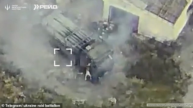 Two soldiers appear to jump out the window after somehow escaping the blast