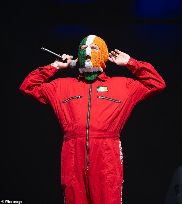 Controversial Irish rap band Kneecap also performed on Saturday