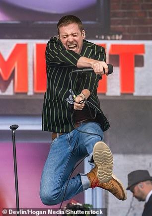 The Kaiser Chiefs took to the stage with Ricky Wilson putting on an energetic show