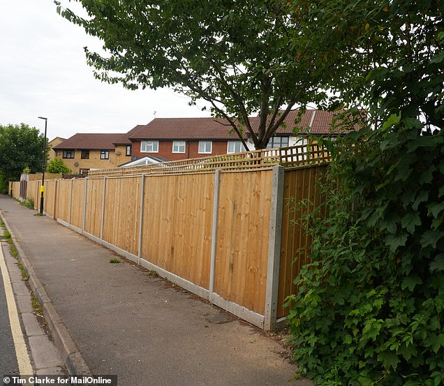 After: Well-meaning residents spent thousands buying and fencing off the disused land - but now Slough Borough Council has refused planning permission